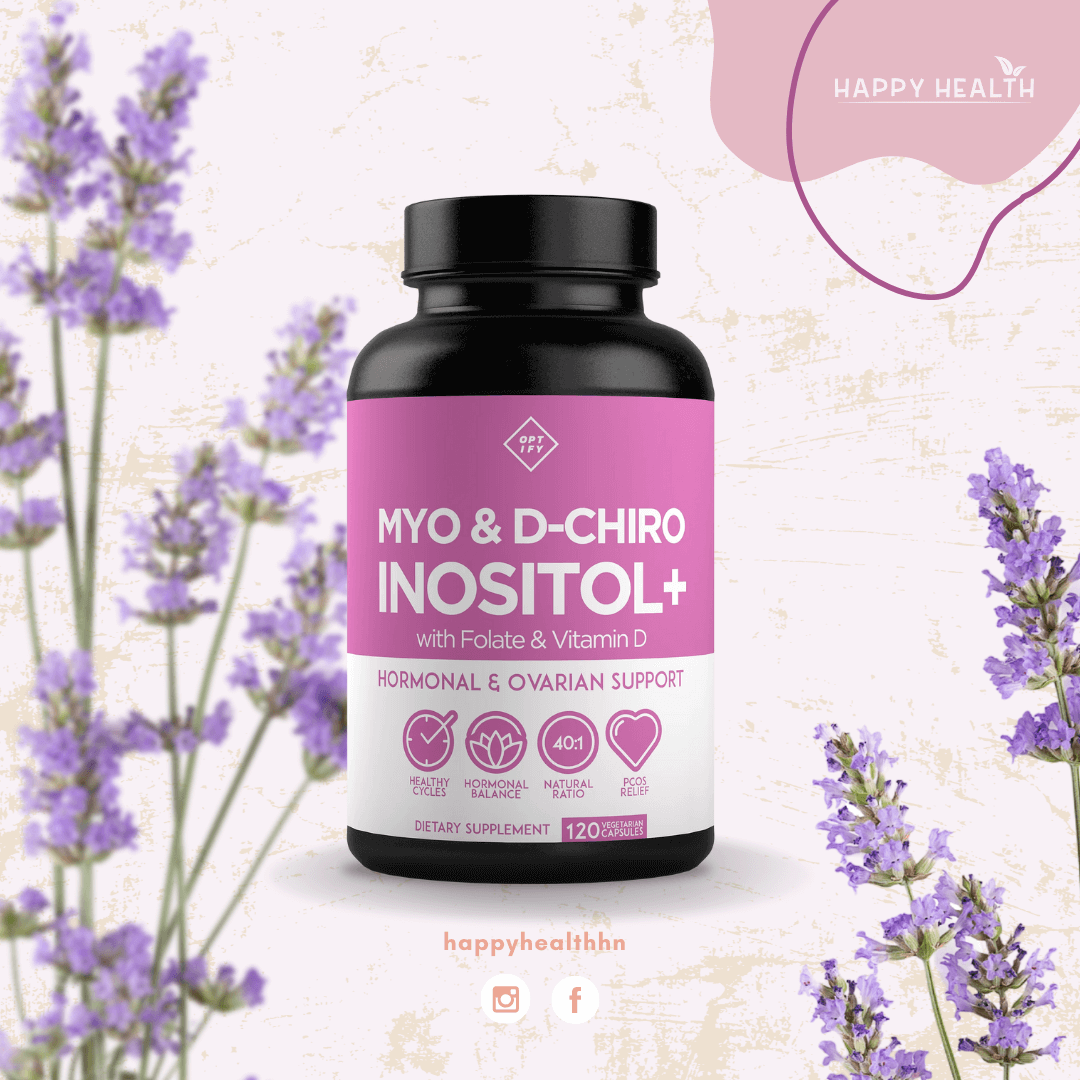 Suplemento Inositol+ de Optify para salud hormonal femenina y SOP
