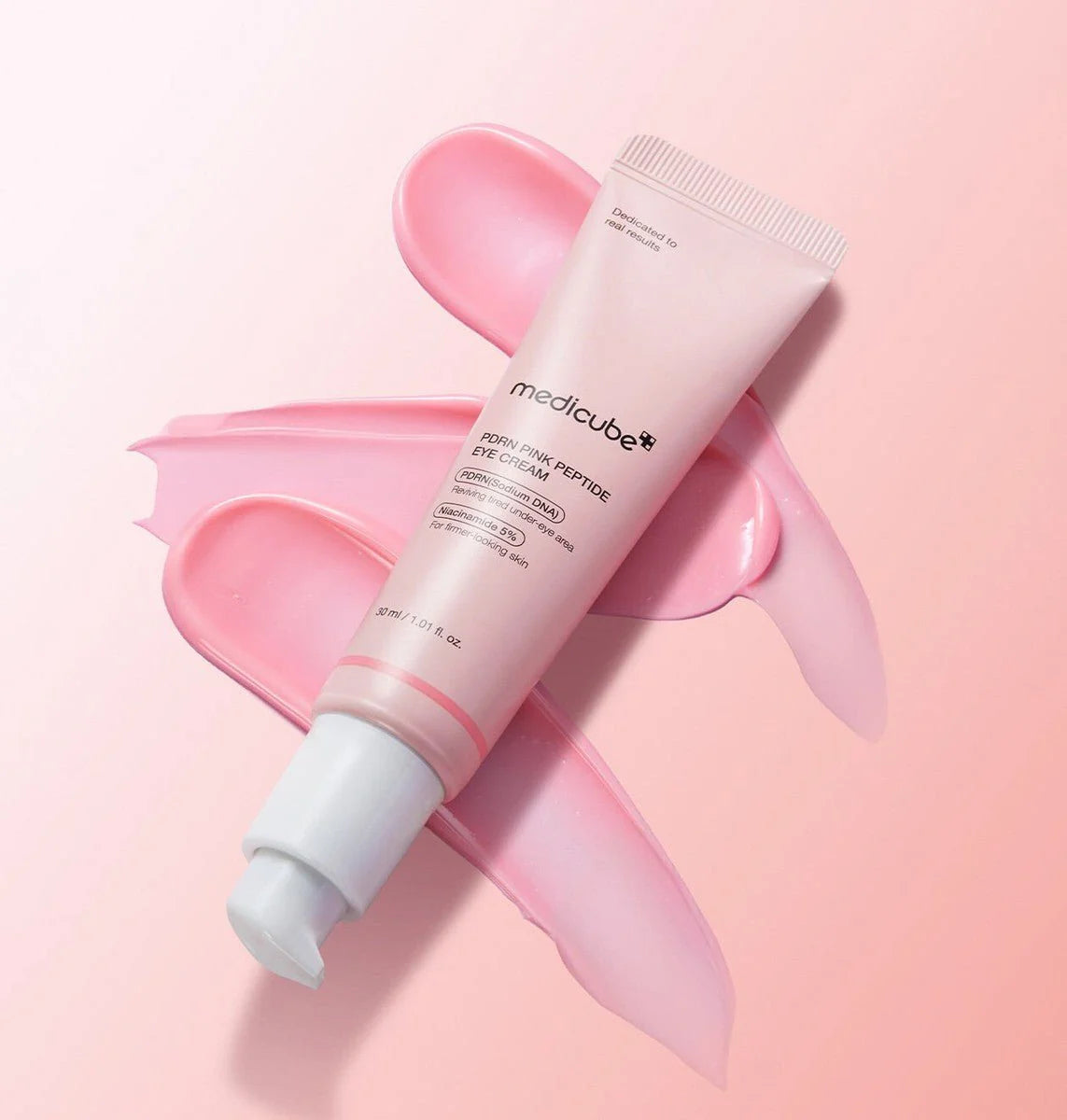 Medicube - Crema Contorno de Ojos PDRN Pink con 5 Péptidos + Cafeína 30ml