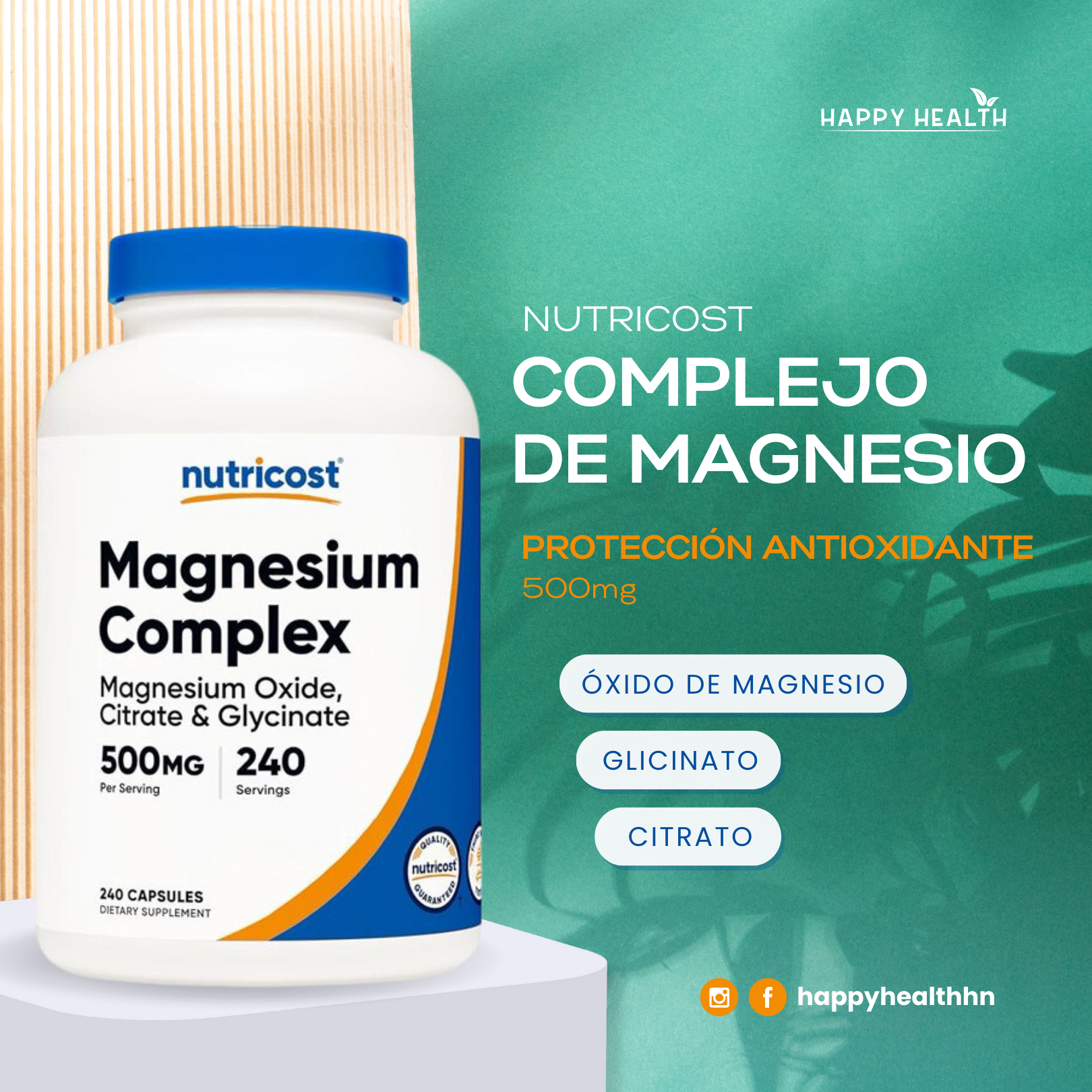 Magnesio para sueño, energía y salud muscular